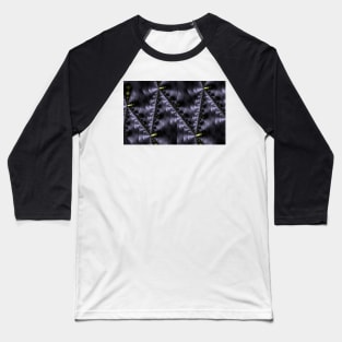 Purple Geometric Texture Baseball T-Shirt